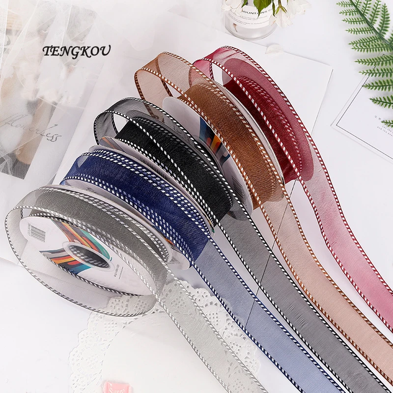 25mm*35y Mesh Ribbon Roll Gauze Flower Wrapping Materail DIY Craft Accessories Bowknot Clips Wedding Party Decorations
25mm*35y Mesh Ribbon Roll Gauze Flower Wrapping Materail DIY Craft Accessories Bowknot Clips Wedding Party Decorations