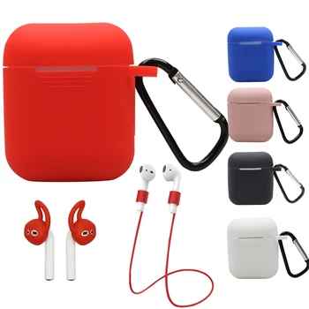 Silicone Case Cover for Airpods Earphones Anti-lost Wire Eartips For Apple Air Pods Bluetooth Wireless Headphone Accessories
Silicone Case Cover for Airpods Earphones Anti-lost Wire Eartips For Apple Air Pods Bluetooth Wireless Headphone Accessories