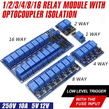 WAVGAT 5V 12V low level trigger 1 2 4 8 16 Channel Relay Module interface Board Shield For PIC AVR DSP ARM MCU Arduino
WAVGAT 5V 12V low level trigger 1 2 4 8 16 Channel Relay Module interface Board Shield For PIC AVR DSP ARM MCU Arduino