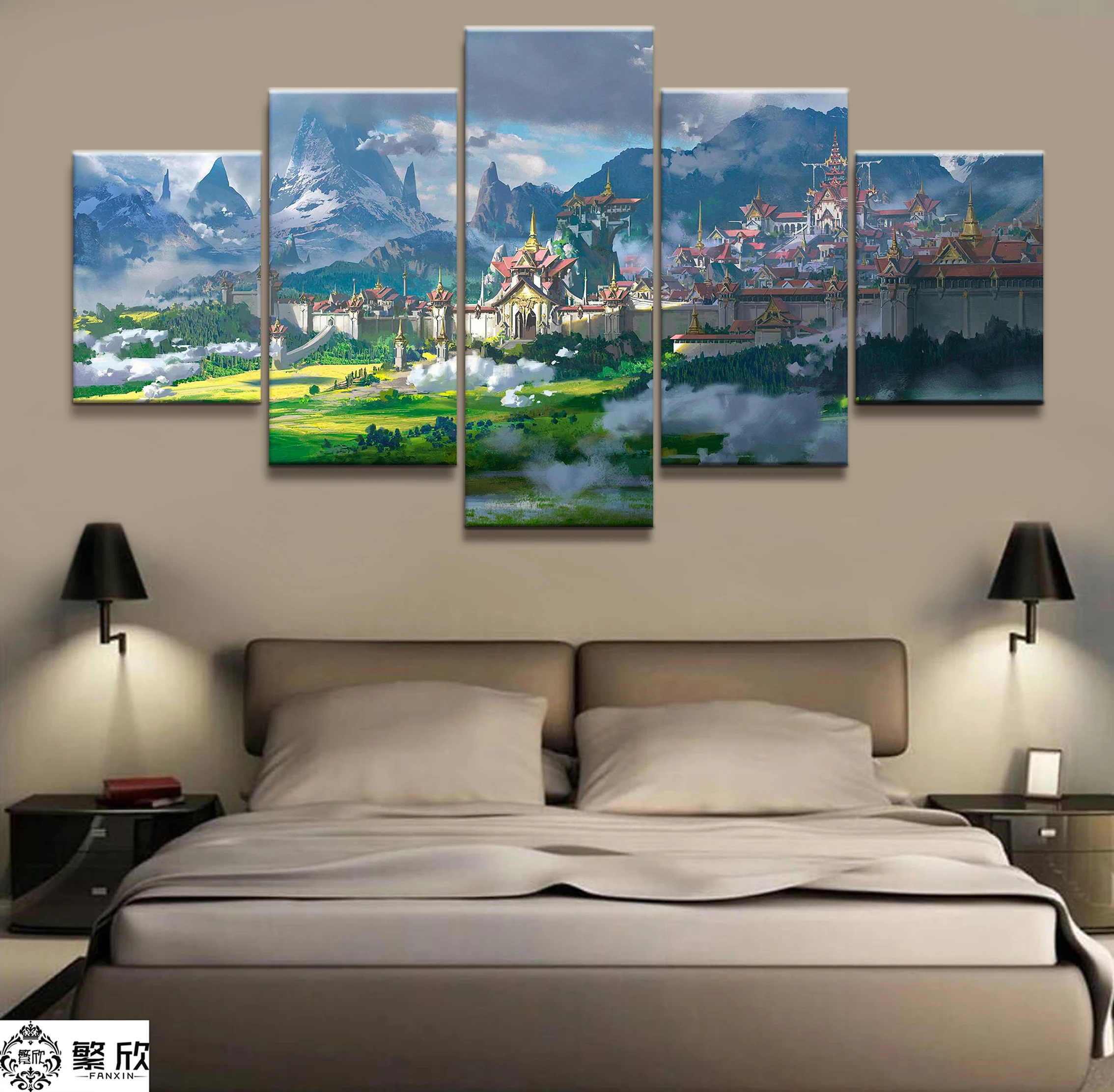 Home Decor Modular Canvas Picture 5 Piece Ancient City Animation Painting Art Poster Wall For Home Canvas Painting Wholesale
Home Decor Modular Canvas Picture 5 Piece Ancient City Animation Painting Art Poster Wall For Home Canvas Painting Wholesale