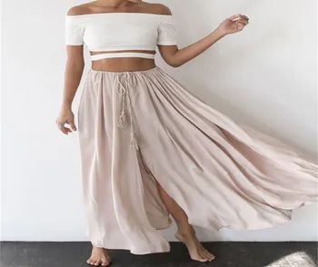 Hirigin Women's Casual Chiffon Skirts Ladies Bandage Split Solid Long Maxi Full Beach Skirt
Hirigin Women's Casual Chiffon Skirts Ladies Bandage Split Solid Long Maxi Full Beach Skirt