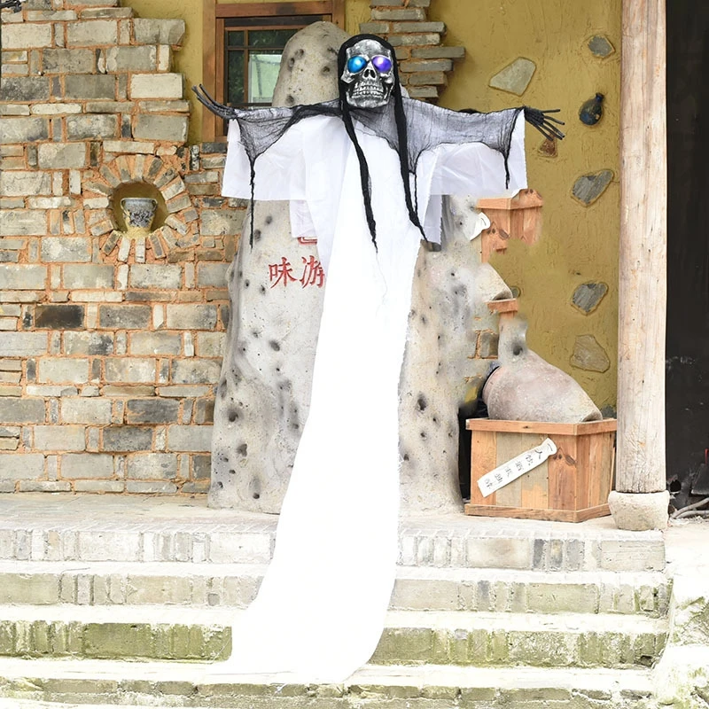 3m Electric Voice Control Halloween Hanging Ghost Colorful Glow Eye Skull Haunted House Escape Tricky Toy Horror Halloween Props
3m Electric Voice Control Halloween Hanging Ghost Colorful Glow Eye Skull Haunted House Escape Tricky Toy Horror Halloween Props