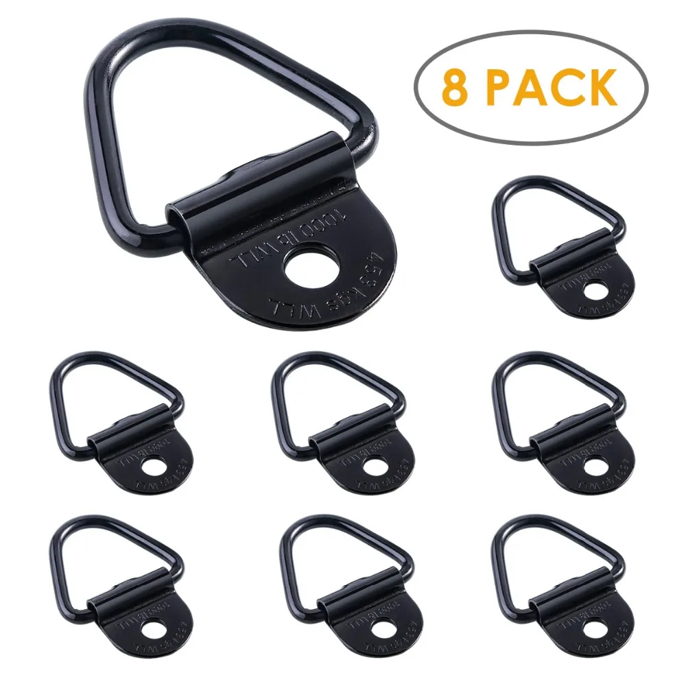 8Pcs Cargo Tie-Down Anchors V-Ring Trailer Anchor Replacement for truck bed and back door freight car trailers SUV warehouses
8Pcs Cargo Tie-Down Anchors V-Ring Trailer Anchor Replacement for truck bed and back door freight car trailers SUV warehouses