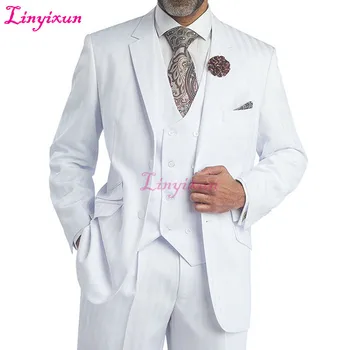 Linyixun Three Piece White Wedding Groom Tuxedos Notched Lapel Classic Fit Formal Men Suits 2018 Custom Made Jacket Pant Vest
Linyixun Three Piece White Wedding Groom Tuxedos Notched Lapel Classic Fit Formal Men Suits 2018 Custom Made Jacket Pant Vest