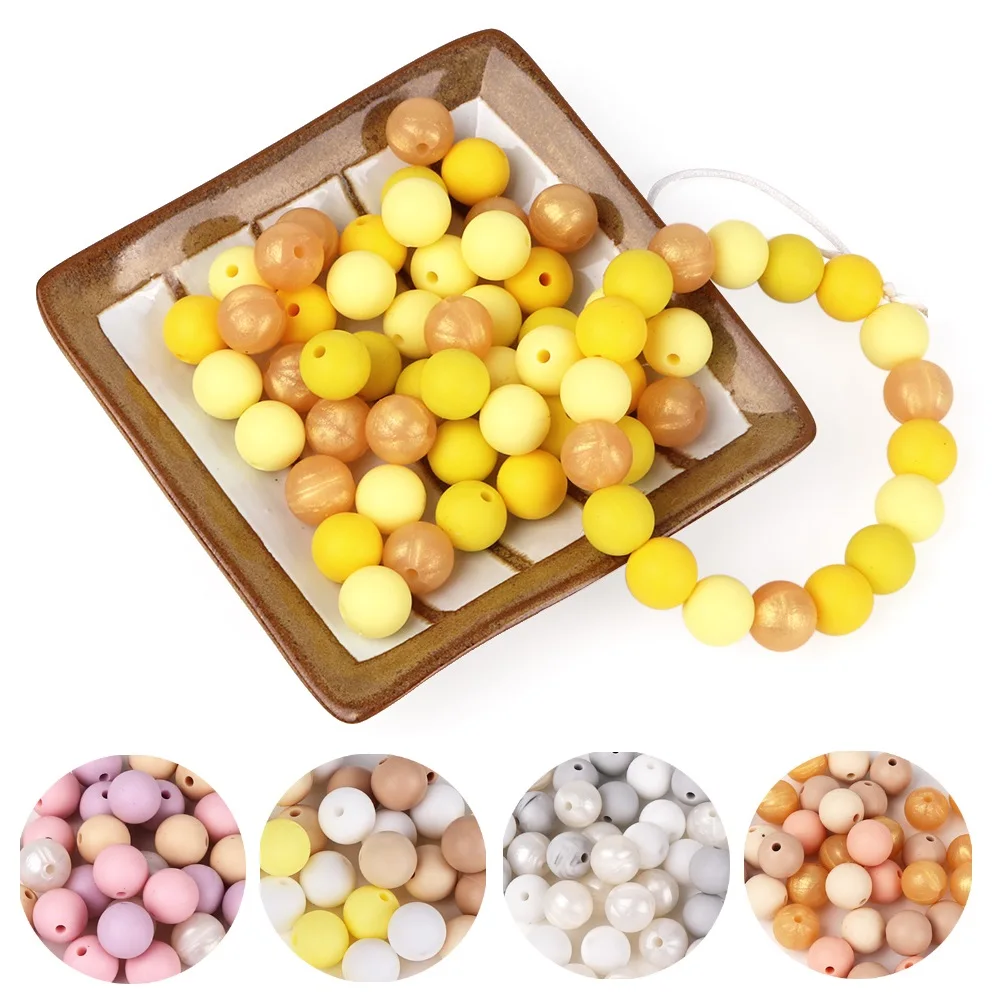 TYRY.HU 100pcs Silicone Beads Baby Teething Teether Mon Necklace Pacifier Clips Holder Accessories BPA Free Silicone Pearl 12mm
TYRY.HU 100pcs Silicone Beads Baby Teething Teether Mon Necklace Pacifier Clips Holder Accessories BPA Free Silicone Pearl 12mm