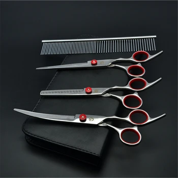 Suit 7" JP Stainless Purple Dragon Grooming Scissors Comb Straight Scissors Thinning Shears Up Curved Scissors Pets Shears Z3001
Suit 7" JP Stainless Purple Dragon Grooming Scissors Comb Straight Scissors Thinning Shears Up Curved Scissors Pets Shears Z3001