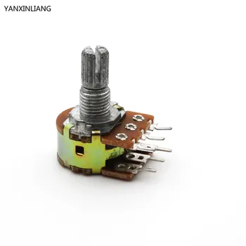 5pcs Dual Stereo Potentiometer Pot B100K 100K Ohm R Linear shaft 15mm 15 shaft =15 6Pin Shaft WH148 Amplifier
5pcs Dual Stereo Potentiometer Pot B100K 100K Ohm R Linear shaft 15mm 15 shaft =15 6Pin Shaft WH148 Amplifier