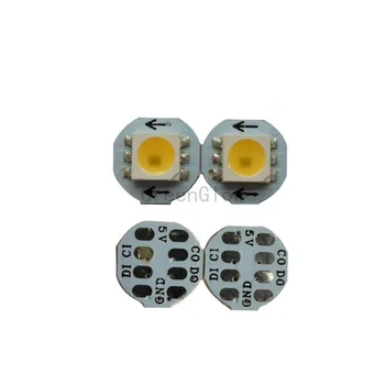 20X Top quality White color APA102 5050SMD LED with10mm diameter heatsink DC5V input data and clock separately free shipping
20X Top quality White color APA102 5050SMD LED with10mm diameter heatsink DC5V input data and clock separately free shipping