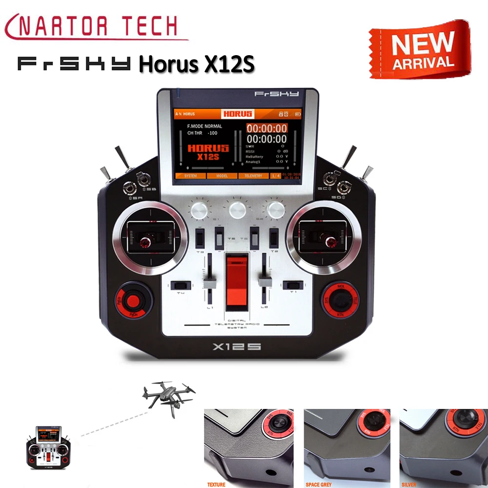 New Arrival FrSky Taranis Horus X12S 2.4GHz 6-axis Transmitter Sensors Built-in GPS Compitible For RC Model Helicopter Drone
New Arrival FrSky Taranis Horus X12S 2.4GHz 6-axis Transmitter Sensors Built-in GPS Compitible For RC Model Helicopter Drone