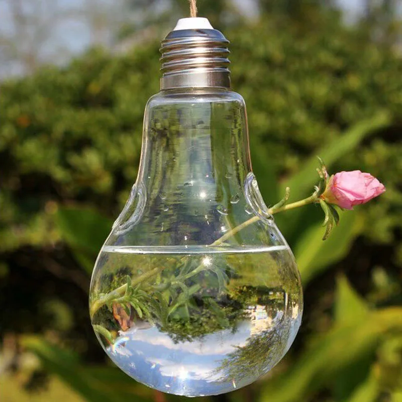 Transparent Glass Bulb Lamp Shape Clear Hanging Vase Micro Landscape Flower Plants Terrarium Container DIY Home Wedding Decor
Transparent Glass Bulb Lamp Shape Clear Hanging Vase Micro Landscape Flower Plants Terrarium Container DIY Home Wedding Decor