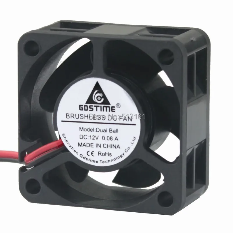 2Pcs Gdstime Cooler 40mm 40x40x20mm 4020 DC 12V 2Pin Ball Bearing Brushless Cooling Fan
2Pcs Gdstime Cooler 40mm 40x40x20mm 4020 DC 12V 2Pin Ball Bearing Brushless Cooling Fan