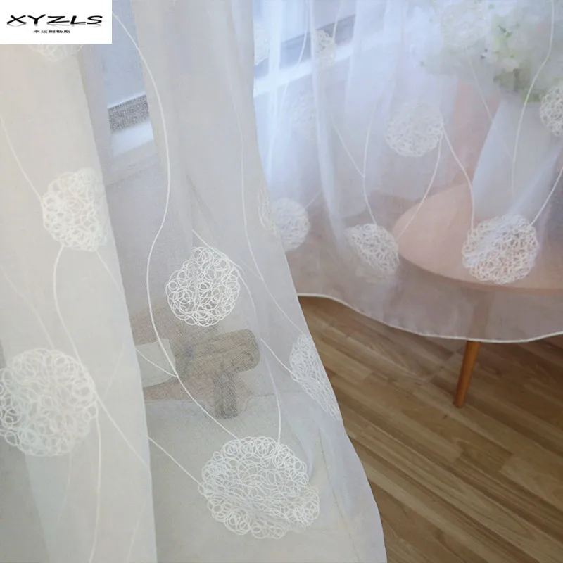 XYZLS Pastoral Embroidered White Voile Curtain for Bedroom Window Curtain Living Room Kitchen Sheer Curtains White Window Drapes 
XYZLS Pastoral Embroidered White Voile Curtain for Bedroom Window Curtain Living Room Kitchen Sheer Curtains White Window Drapes