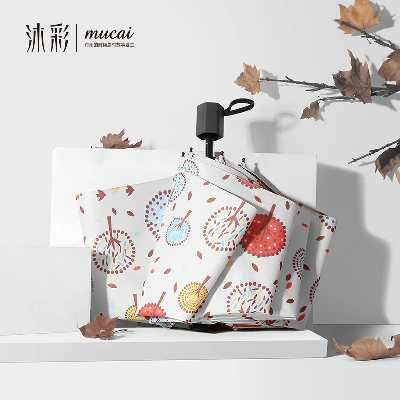 Mucai Folding Umbrella, Sun Protection, Anti-UV, Sun Umbrella, Female Dual-use, Black Coating Three-folding Umbrella
Mucai Folding Umbrella, Sun Protection, Anti-UV, Sun Umbrella, Female Dual-use, Black Coating Three-folding Umbrella