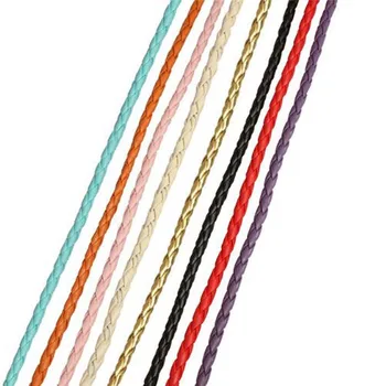 Sauvoo 10 Meters/lot Multicolors 3mm 4mm Braided PU Leather Cord Rope for DIY Beading Bracelets Jewelry Making Craft Supplier
Sauvoo 10 Meters/lot Multicolors 3mm 4mm Braided PU Leather Cord Rope for DIY Beading Bracelets Jewelry Making Craft Supplier