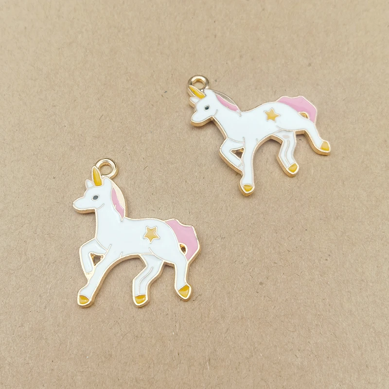 10pcs 23x26mm enamel unicorn charm for jewelry making and crafting fashion earring charm zinc alloy animal pendant
10pcs 23x26mm enamel unicorn charm for jewelry making and crafting fashion earring charm zinc alloy animal pendant