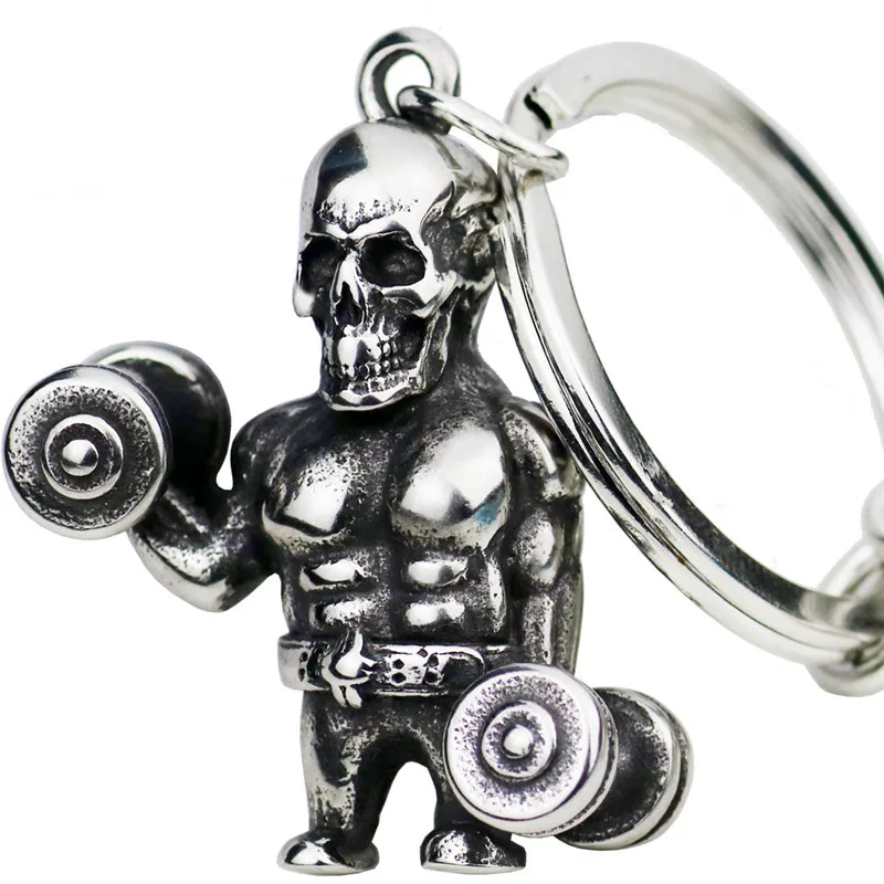 Skull Dumbbell Keychain Stainless Steel High Polished Hold Barbell Hip Hop Sports Car Key Gym Wallet Jewelry Graduation Gifts
Skull Dumbbell Keychain Stainless Steel High Polished Hold Barbell Hip Hop Sports Car Key Gym Wallet Jewelry Graduation Gifts