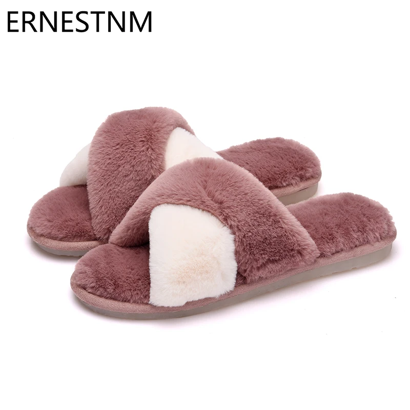 ERNESTNM 2019 New Warm Bow Autumn Winter Woman Slippers indoor Cross Strap Woman Flats slipper Plus Size Comfortable Platform
ERNESTNM 2019 New Warm Bow Autumn Winter Woman Slippers indoor Cross Strap Woman Flats slipper Plus Size Comfortable Platform