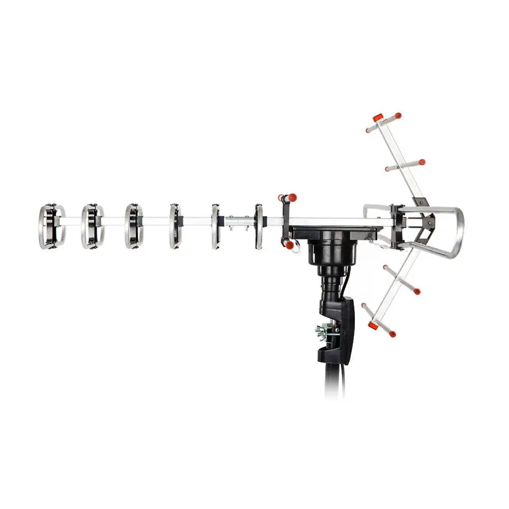 Leadzm TA-101B TV Antenna 360 Degree Rotation UV Double Segment 45-860MHz 22-38dB AC 110V Outdorr Open TV Antenna Black
Leadzm TA-101B TV Antenna 360 Degree Rotation UV Double Segment 45-860MHz 22-38dB AC 110V Outdorr Open TV Antenna Black