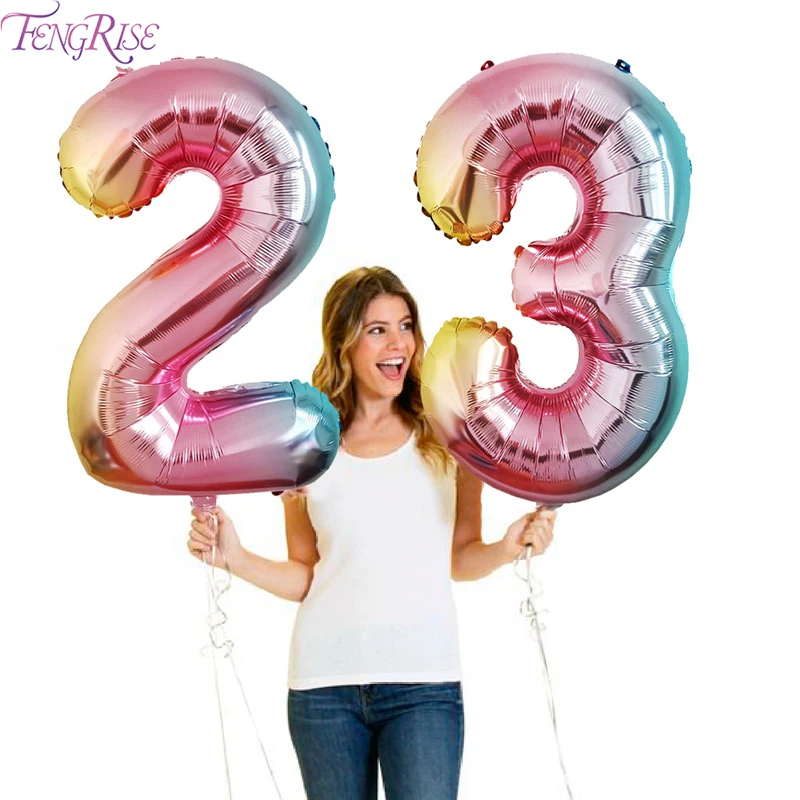 32Inch Happy Birthday Foil Balloon Digit Rainbow Number Ballon Birthday Party Decoration kids Wedding balloons Baby Shower Ball
32Inch Happy Birthday Foil Balloon Digit Rainbow Number Ballon Birthday Party Decoration kids Wedding balloons Baby Shower Ball