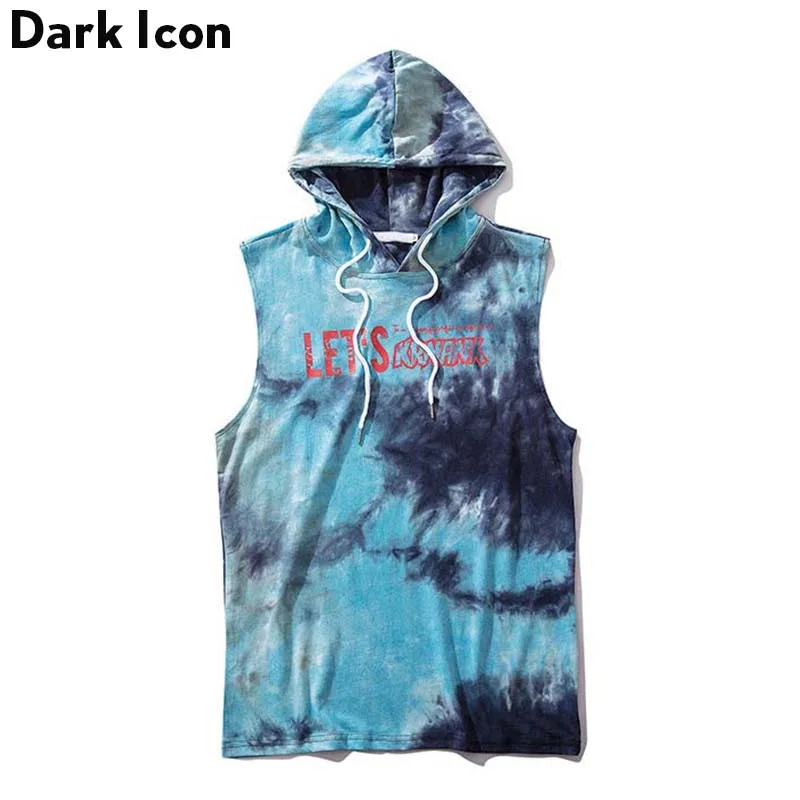 Dark Icon Tie Dyeing Letters Men's Tank Top with Hoodie Summer Sleeveless Hooded Tank Tops Men Streetwear Clothing
Dark Icon Tie Dyeing Letters Men's Tank Top with Hoodie Summer Sleeveless Hooded Tank Tops Men Streetwear Clothing