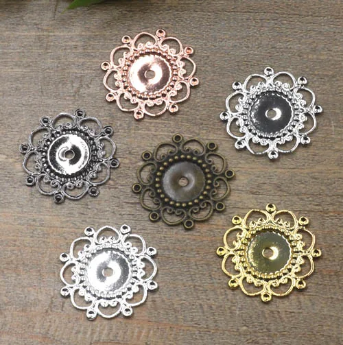 28mm Multi-color Plated Brass Vintage Filigree Flower Links Wraps Charms Hair Clasp Bu Yao Accessories DIY Findings
28mm Multi-color Plated Brass Vintage Filigree Flower Links Wraps Charms Hair Clasp Bu Yao Accessories DIY Findings