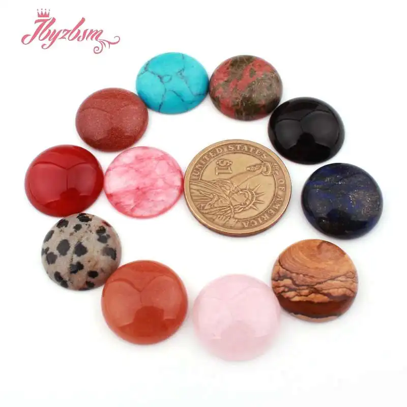 20mm Coin Beads CAB Cabochon Flatback Dome Undrilled Natural Stone Loose Beads For DIY Pandandt Earring Jewelry Making 5pcs
20mm Coin Beads CAB Cabochon Flatback Dome Undrilled Natural Stone Loose Beads For DIY Pandandt Earring Jewelry Making 5pcs