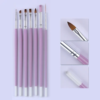 7 Pcs Pink Nail Brush Set Wooden Handle Liner UV Gel Gradient Acrylic Painting Cuticle Remove Kit Nail Art Tool
7 Pcs Pink Nail Brush Set Wooden Handle Liner UV Gel Gradient Acrylic Painting Cuticle Remove Kit Nail Art Tool