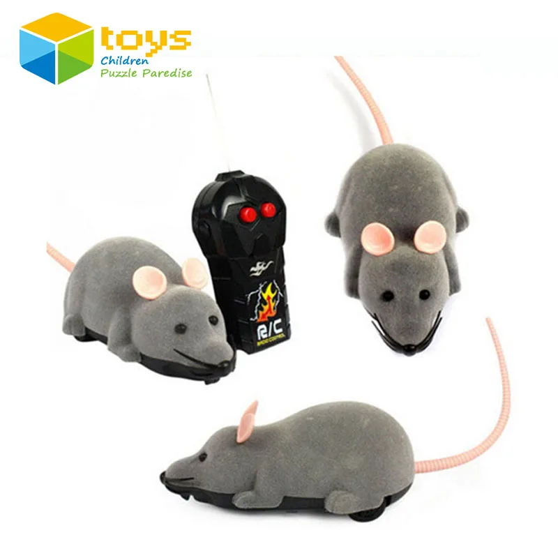 

2014 new arrivel New Scary R/C Simulation Plush Mouse Mice With Remote Controller Kids Toy Gift Gray Free shipping&Wholesale