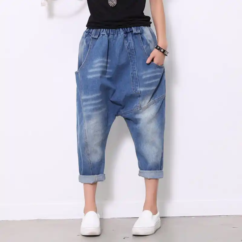 plus size drop crotch pants