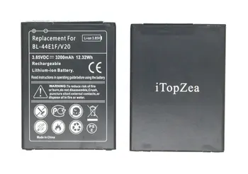 iTopZea 10pcs/lot 3200mAh / 12.32Wh BL-44E1F / BL44E1F / BL 44E1F Replacement Battery For LG V20 H990 F800
iTopZea 10pcs/lot 3200mAh / 12.32Wh BL-44E1F / BL44E1F / BL 44E1F Replacement Battery For LG V20 H990 F800