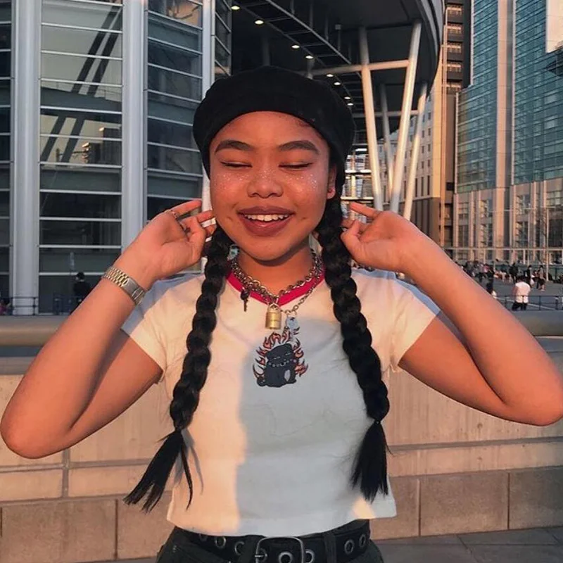 Summer 2018 harajuku hip hop retro unif Dog t shirt Print style crop top tight cropped women short loose street wear tops
Summer 2018 harajuku hip hop retro unif Dog t shirt Print style crop top tight cropped women short loose street wear tops