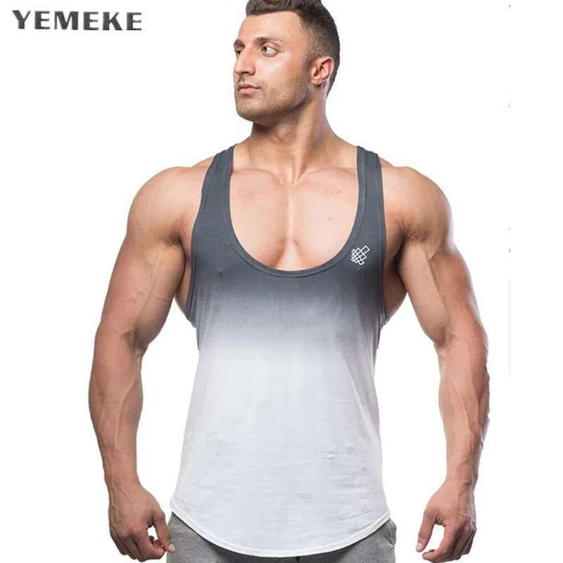 YEMEKE Gyms tank tops Bodybuilding Clothing Fitness Men Cotton gyms Stringer Sleeveless Shirts Muscle tank top singlets
YEMEKE Gyms tank tops Bodybuilding Clothing Fitness Men Cotton gyms Stringer Sleeveless Shirts Muscle tank top singlets