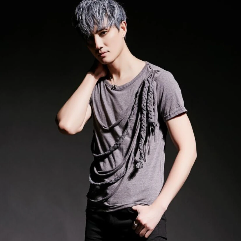 Hot!! Men personality design nightclub singer punk hiphop t shirt slim fit costume mens gothic style tees tops hip hop clothes
Hot!! Men personality design nightclub singer punk hiphop t shirt slim fit costume mens gothic style tees tops hip hop clothes