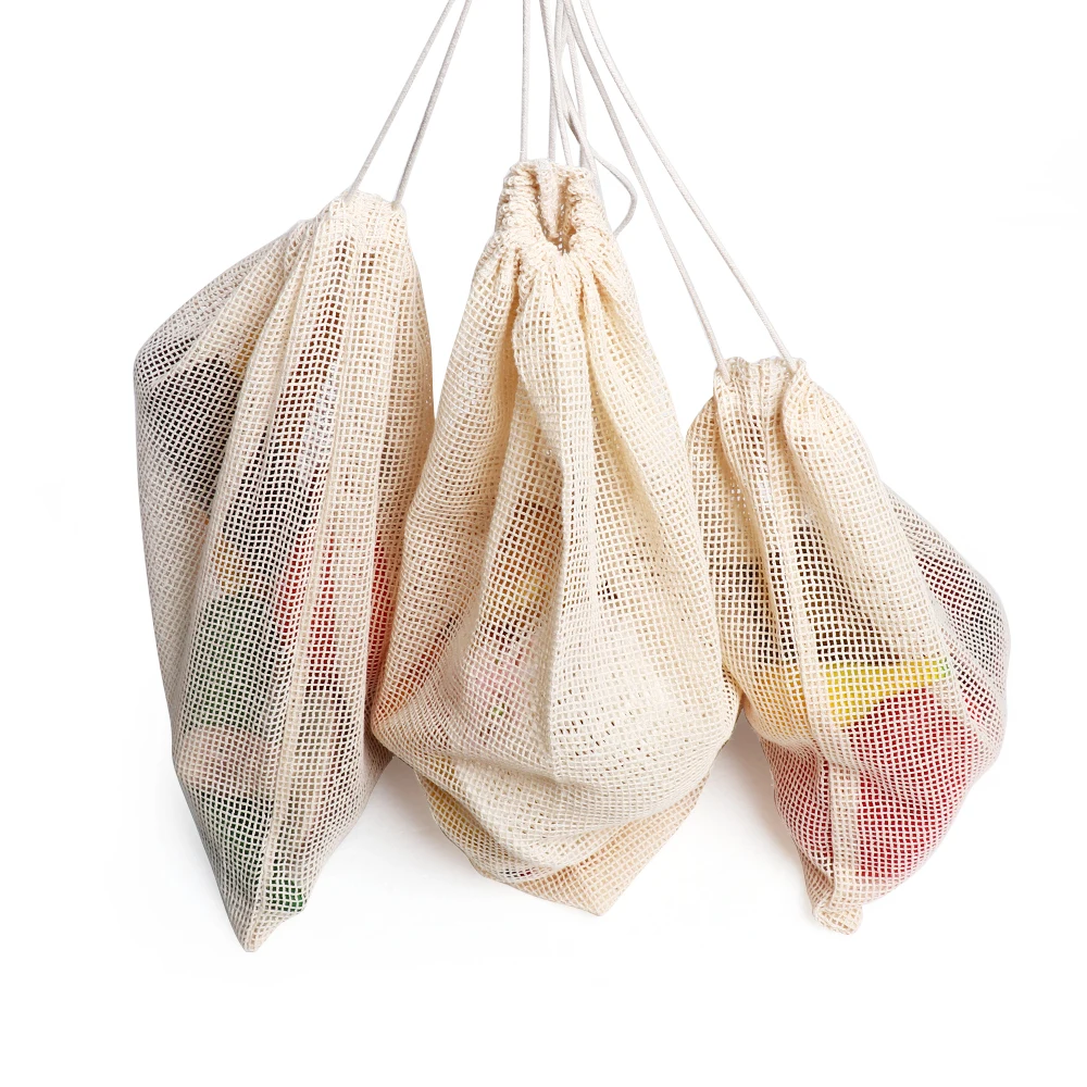 1/3PCS Reusable Polyester Cotton Mesh Grocery Bag Home Kitchen Drawstring Washable Fruit & Vegetable Storage Mesh Pouch
1/3PCS Reusable Polyester Cotton Mesh Grocery Bag Home Kitchen Drawstring Washable Fruit & Vegetable Storage Mesh Pouch