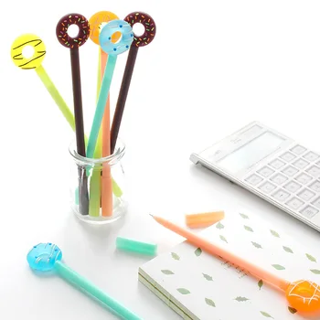 5 pcs Candy Donut gel ink pen Black color 0.5mm roller ball pens Stationery item gift Office School supplies Caneta escolar F877
5 pcs Candy Donut gel ink pen Black color 0.5mm roller ball pens Stationery item gift Office School supplies Caneta escolar F877