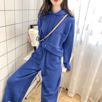 2019 Casual Tracksuit Women 2 Pieces Set Knitted Pullover Sweaters Tops hooded Long Sleeve Sweatshirt Pants set FF1339 L
2019 Casual Tracksuit Women 2 Pieces Set Knitted Pullover Sweaters Tops hooded Long Sleeve Sweatshirt Pants set FF1339 L