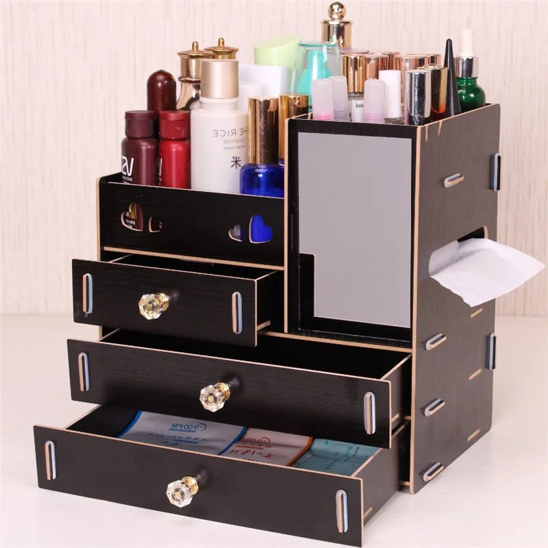 Urijk Wooden Cosmetics Organizer Makeup Storage Box With Mirror Cosmetic Objects Box Desktop Lipstick Boxes Sundries Case
Urijk Wooden Cosmetics Organizer Makeup Storage Box With Mirror Cosmetic Objects Box Desktop Lipstick Boxes Sundries Case