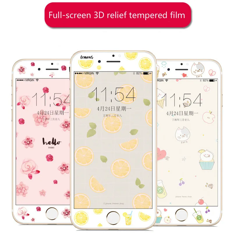 Новинка! Для iPhone 8 plus Красивая Милая картонная коробка и цветочный дизайн 3D