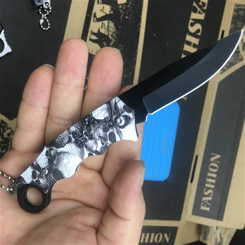 PEGASI 6.4-inch white ghost head folding knife A portable pocket fruit knife outdoor survival tool
PEGASI 6.4-inch white ghost head folding knife A portable pocket fruit knife outdoor survival tool