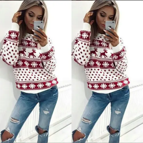 Meihuida Women Lady Jumper Sweater Pullover Tops Coat Christmas Winter Ladies Warm Brief Sweaters Clothing
Meihuida Women Lady Jumper Sweater Pullover Tops Coat Christmas Winter Ladies Warm Brief Sweaters Clothing