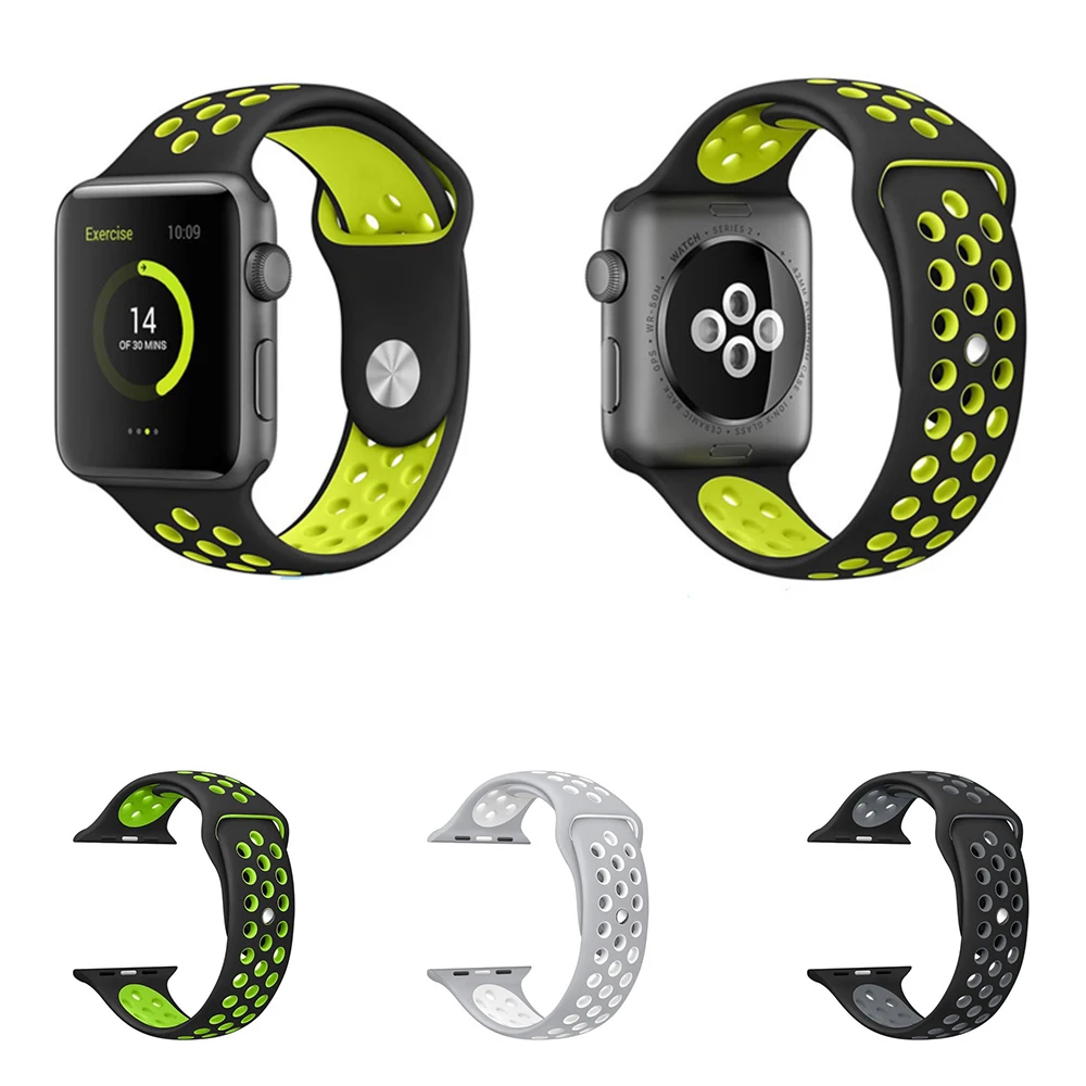 Soft Silicone Sport Band for Apple Watch 42mm 38mm Replacement Bracelet Watch Band for Apple Watch Strap Series 1/2/3
Soft Silicone Sport Band for Apple Watch 42mm 38mm Replacement Bracelet Watch Band for Apple Watch Strap Series 1/2/3