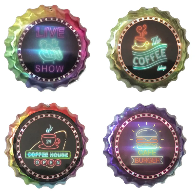 18cm Bottle Cap Metal Tin Signs Wall Plaques Beer Bar Pub Club Cafe Bar Round Plates Decor Retro Wall Art Poster Home Decoration
18cm Bottle Cap Metal Tin Signs Wall Plaques Beer Bar Pub Club Cafe Bar Round Plates Decor Retro Wall Art Poster Home Decoration