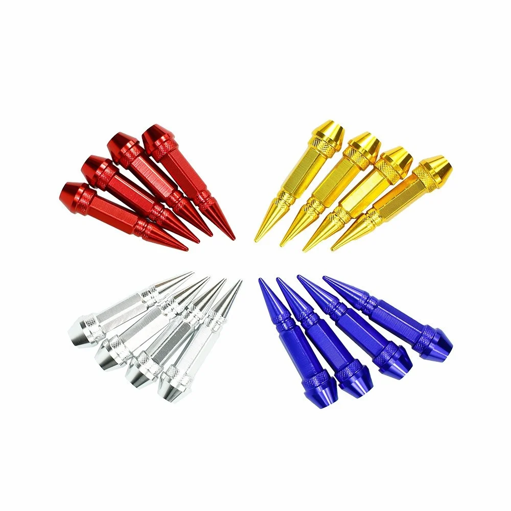 DEDC 4Pcs/Set Car Auto Spike Tire Wheel Valve Cap Shape Aluminum Stem Tires Stem Caps
DEDC 4Pcs/Set Car Auto Spike Tire Wheel Valve Cap Shape Aluminum Stem Tires Stem Caps