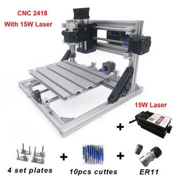 Entry Level DIY Mimi CNC 2418 Laser Engraver 15w Wood Router GRBL ER11 PCB Metal Woods Laser Cut Russia Japan Korea
Entry Level DIY Mimi CNC 2418 Laser Engraver 15w Wood Router GRBL ER11 PCB Metal Woods Laser Cut Russia Japan Korea
