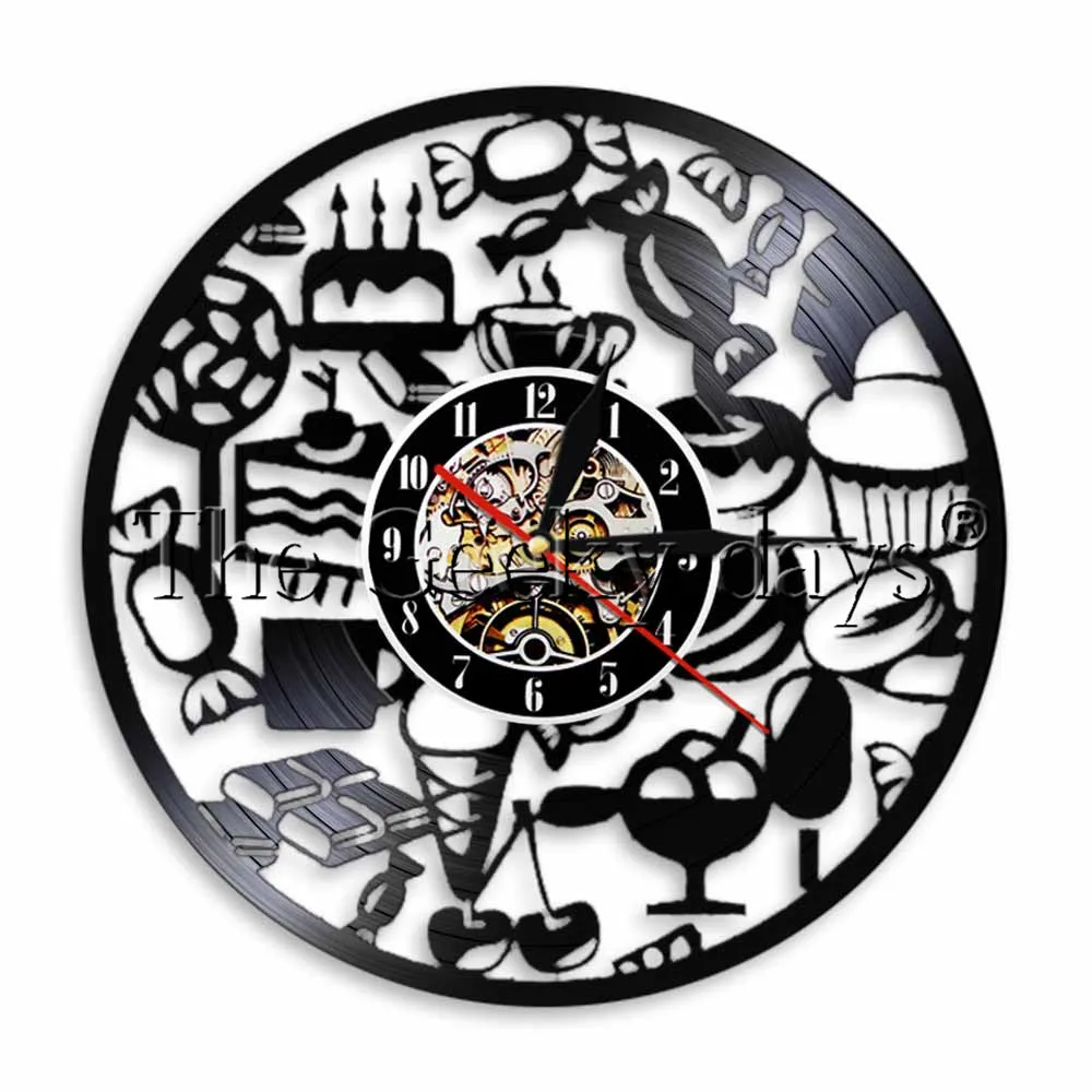 1Piece Candy Chocolate Ice Cream Wall Clock Vinyl Record Time Clock Cakes LED Light Time Clock Vintage Sweet Foods Decorative
1Piece Candy Chocolate Ice Cream Wall Clock Vinyl Record Time Clock Cakes LED Light Time Clock Vintage Sweet Foods Decorative