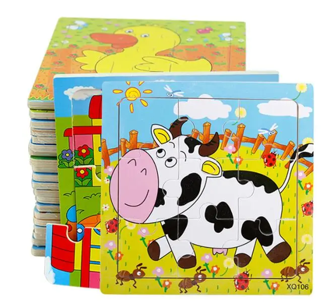 Baby Wooden Toys 9Pcs Puzzles Cute Cartoon Animals Vehicles Jigsaw Puzzle Early Educational Christmas for Children
Baby Wooden Toys 9Pcs Puzzles Cute Cartoon Animals Vehicles Jigsaw Puzzle Early Educational Christmas for Children