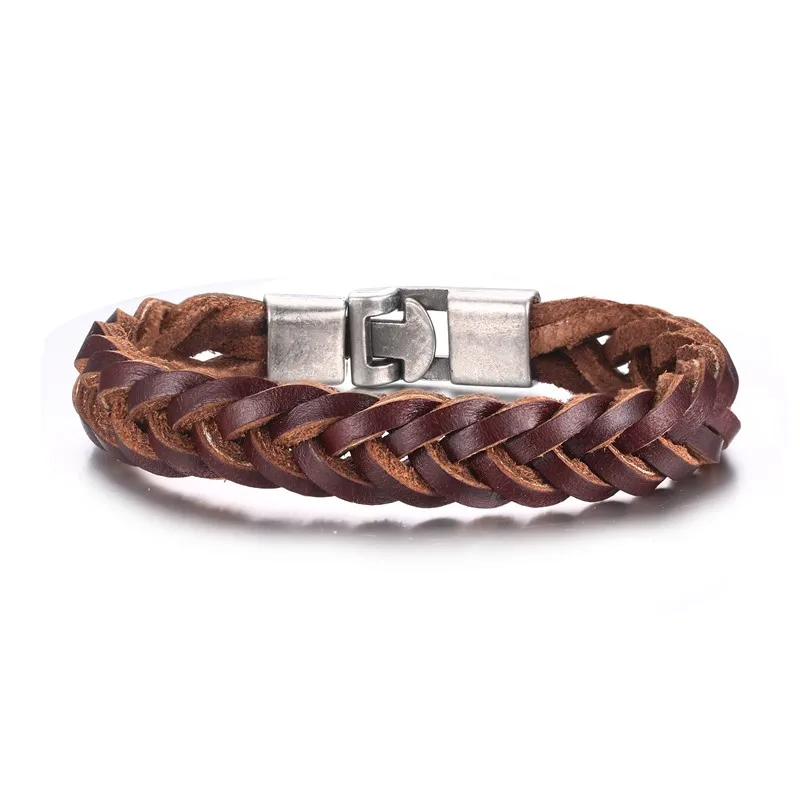 Bileklik Hot Sale Real Cuff Bracelets Toggle-clasps Vintage Leather Woven Bracelet For Men In With Clasps Bangles Pulseiras
Bileklik Hot Sale Real Cuff Bracelets Toggle-clasps Vintage Leather Woven Bracelet For Men In With Clasps Bangles Pulseiras