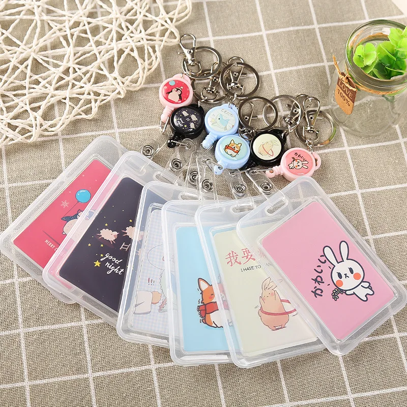 Creative China Word Men And Women Badge Reel Card holder Use For Key Buckle Student Keychain Extensible Plastic Cat Card Holder
Creative China Word Men And Women Badge Reel Card holder Use For Key Buckle Student Keychain Extensible Plastic Cat Card Holder