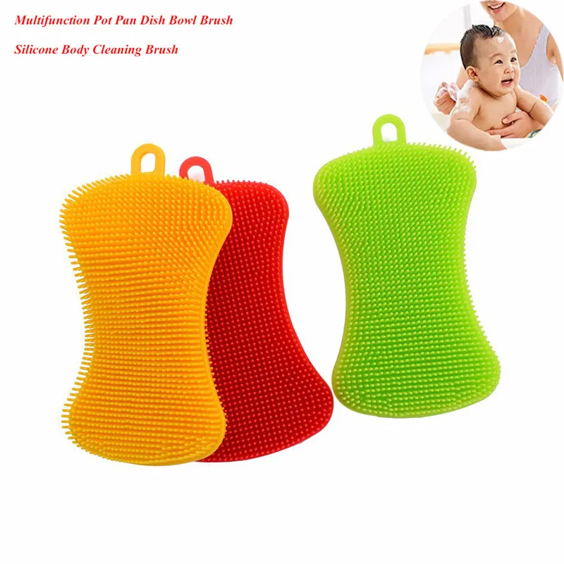 1Pcs Magic Cleaning Brush Soft Silicone Dish Bowl Scouring Pad Pot Pan Brush Bath Brush Kitchen Bathroom Accessories
1Pcs Magic Cleaning Brush Soft Silicone Dish Bowl Scouring Pad Pot Pan Brush Bath Brush Kitchen Bathroom Accessories