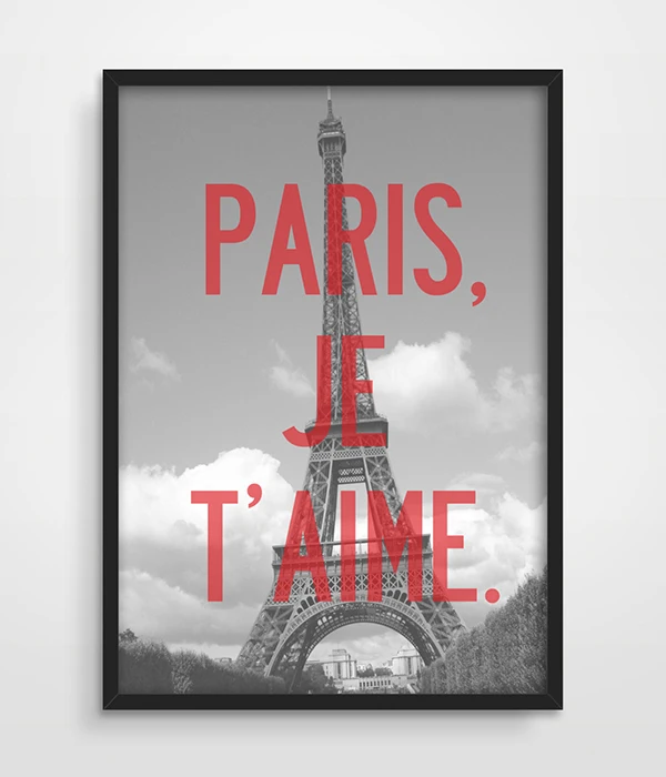 Giclee Print Paris France, Typography Art Print, Wall Art Decor, Typography, Typographic Print, Travel Art, Black and White Photography